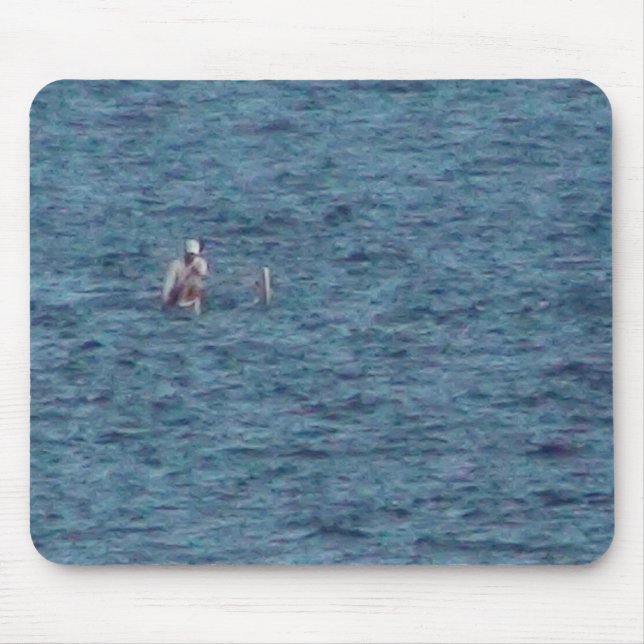 Tapis De Souris Kayaker en peinture (Devant)