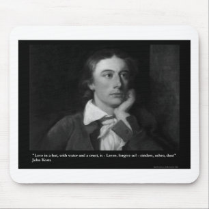 Tapis De Souris Keats Love Est Ma Religion Citation Cadeaux Tee - 