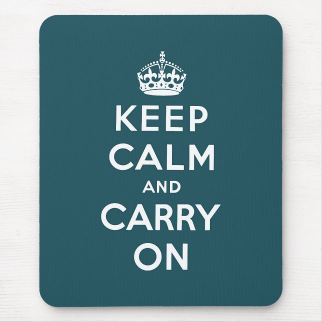 Tapis De Souris keep calm and carry on original (Devant)