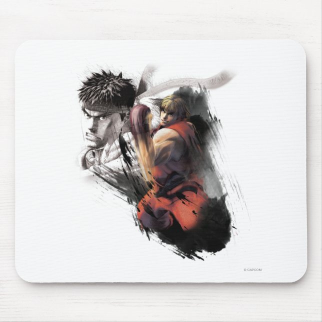Tapis De Souris Ken contre Ryu (Devant)