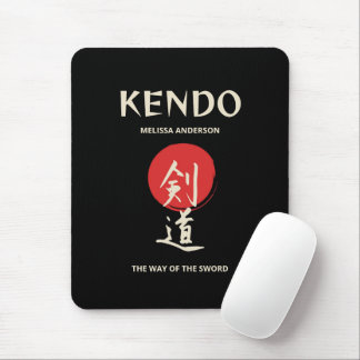 Tapis De Souris Kendo Vintage Red Black