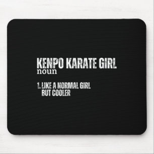Tapis De Souris Kenpo Karate Girl Définition Drôle Femmes Américai