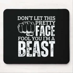 Tapis De Souris Kenpo Karate Girl I'm A Beast Funny Women American