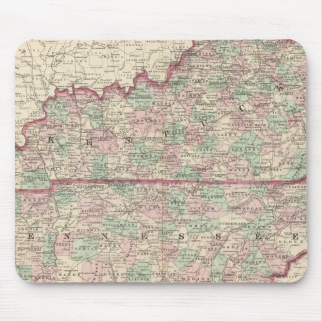 Tapis De Souris Kentucky et Tennessee (Devant)