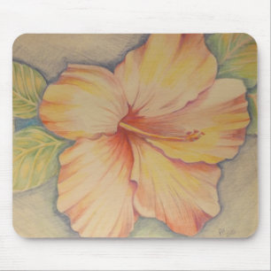 Tapis De Souris ketmie rose