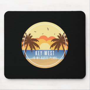 Tapis De Souris Key West Floride Est Mon Endroit Heureux Vacances