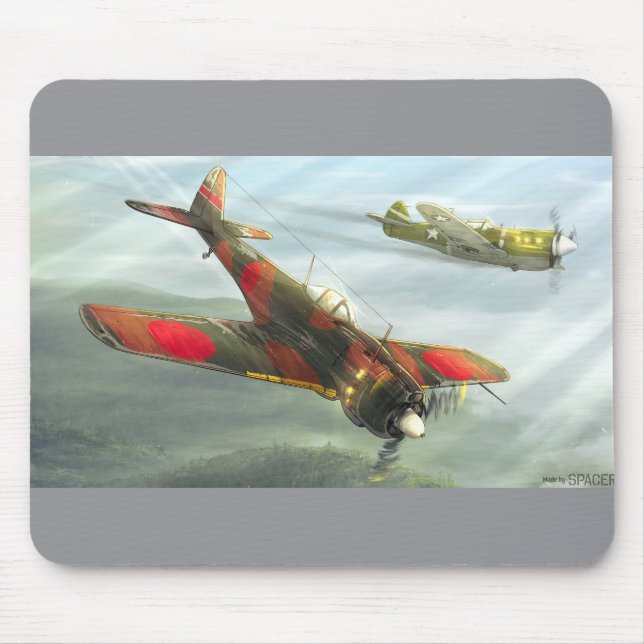 Tapis De Souris Ki-43 Oscar avion Souris (Devant)