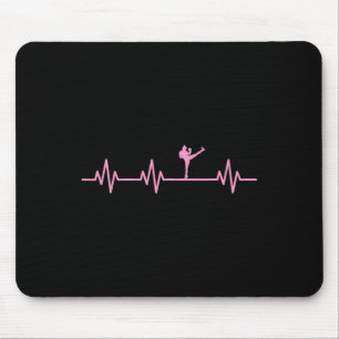 Tapis De Souris Kickboxing Boxeur Coup de pied Ligne de vie Battem