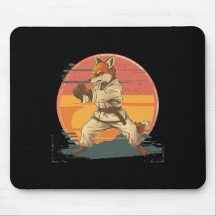 Tapis De Souris Kickboxing Fox Arts Martiaux Karaté Jiu-jitsu Mma