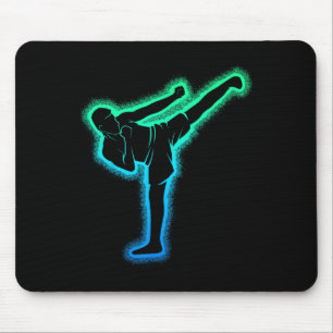 Tapis De Souris Kickboxing Karaté Kickboxer Taekwondo Enfants Homm