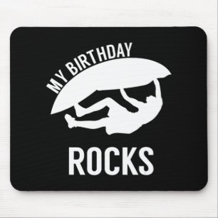 Tapis De Souris Kids My Birthday Rocks Cadeau pour Rock Escalade B