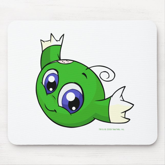 Tapis De Souris Kiko vert de tourbillonnement (Devant)
