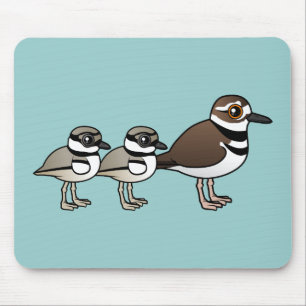 Tapis De Souris Killdeer et deux poussins