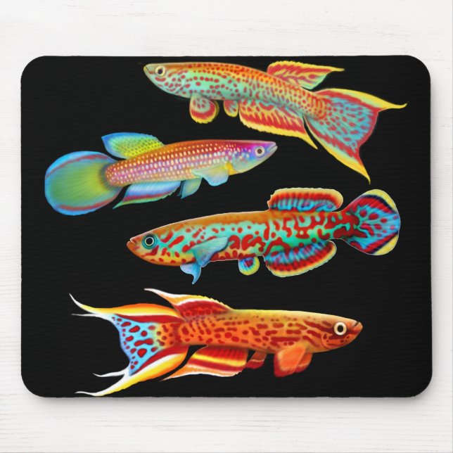 Tapis De Souris Killifish coloré Mousepad (Devant)