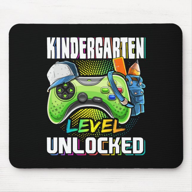 Tapis De Souris Kindergarten Level Unlocked Video Game Ck To Schoo (Devant)