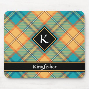 Tapis De Souris Kingfisher Tartan Mouse Pad