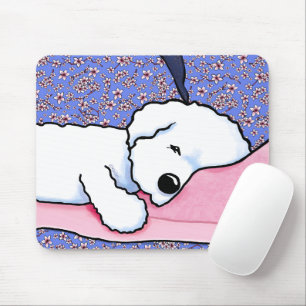Tapis De Souris KiniArt Chien Fatigué Bichon
