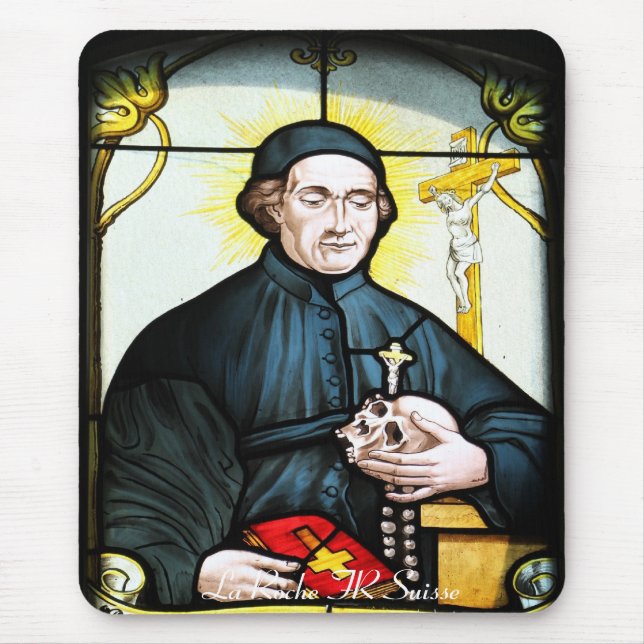 Tapis De Souris Kirchenfenster La Roche FR Suisse Mousepad (Devant)