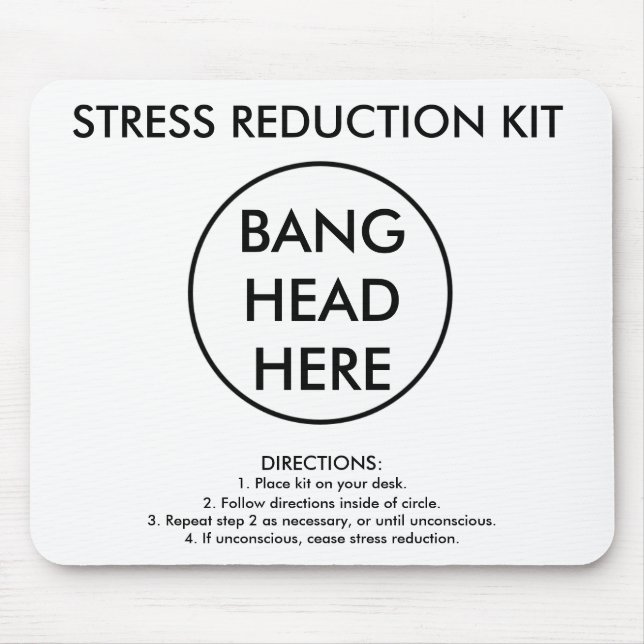 Tapis De Souris Kit de réduction du stress (Devant)