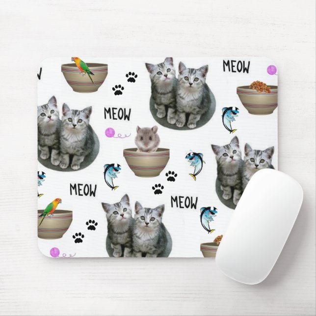 Tapis De Souris Kitten Cat Meow Souris Pad! (Avec souris)