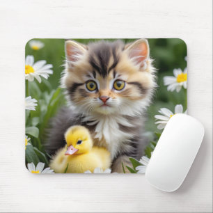 Tapis De Souris Kitten et cankling dans les marais