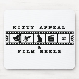 Tapis de souris Kitty Appeal & Film Reels (Blanc)