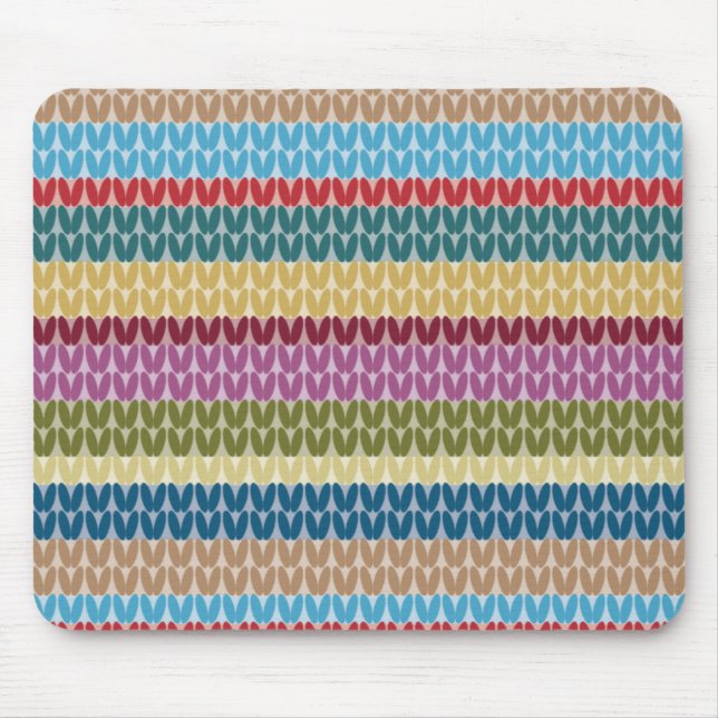 Tapis De Souris Knitted Style Striped (Devant)