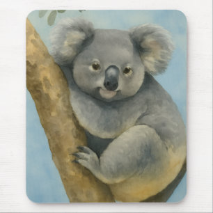 Tapis De Souris Koala Calm - Aquarelle Faune