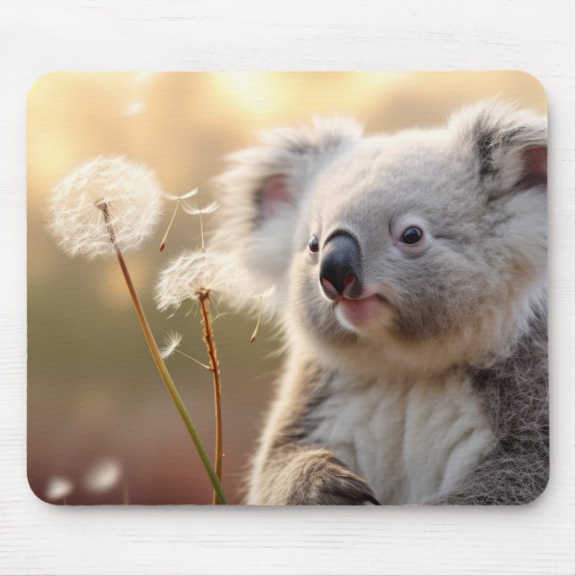 Tapis De Souris Koala Wild Animal paisible (Devant)