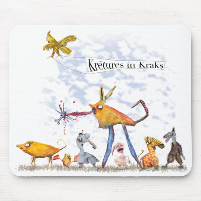 Tapis De Souris Kretures dans le mousepad de Kraks… (Devant)