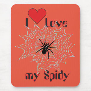 Tapis De Souris Kreuzspinne im Netz