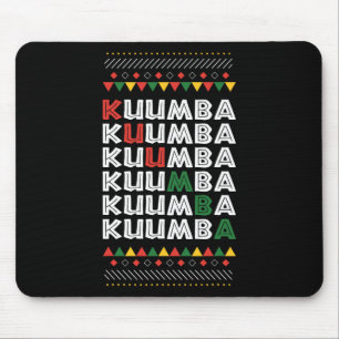 Tapis De Souris Kuumba Kwanzaa Principauté de vacances afro-améric