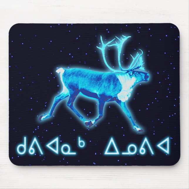Tapis De Souris Kuvianak Innovia - Caribou bleu (rennes) (Devant)