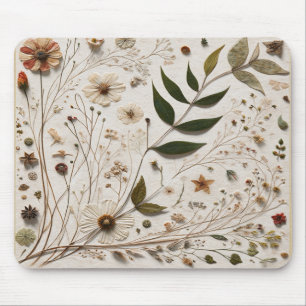 Tapis De Souris La beauté de la nature Fleurs botaniques & Feuille