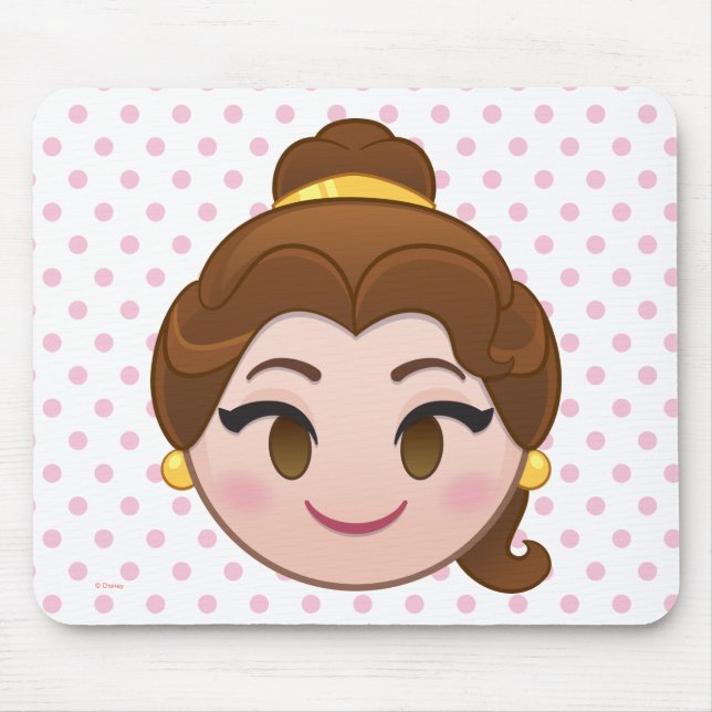 Tapis De Souris La beauté et la bête Emoji | Belle (Devant)