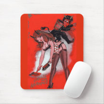 La beauté et le Krampus Noël Vintage Noël