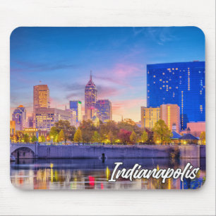 Tapis De Souris La belle Indianapolis, Indiana, États-Unis
