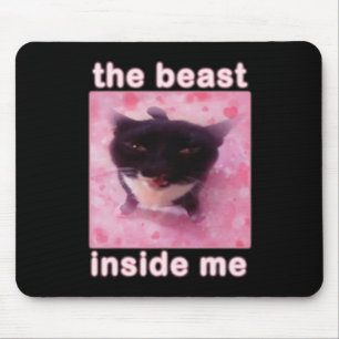 Tapis De Souris La Bête En Moi Chat Drôle