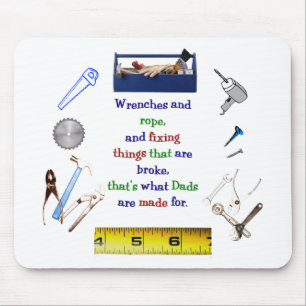 Tapis De Souris La boîte à outils Mousepad du papa