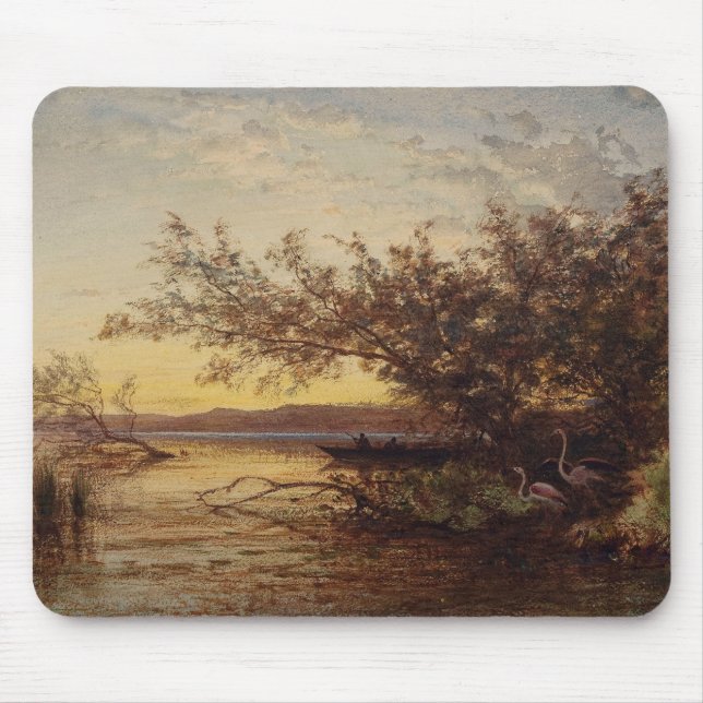 Tapis De Souris La Camargue, Coucher De Soleil - Félix Ziem (Devant)