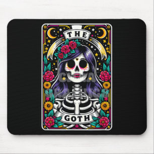 Tapis De Souris La carte de tarot drôle gothique squelette sarcast