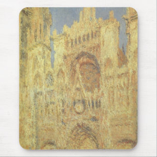 Tapis De Souris La Cathédrale de Rouen, coucher de soleil par Clau