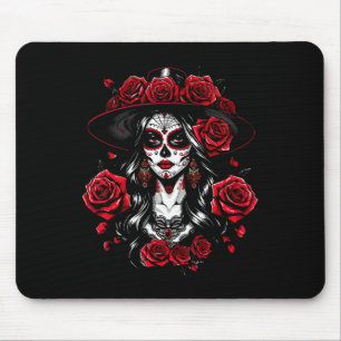 Tapis De Souris La Catrina Femmes Dia De Los Muertos Latina Cinco