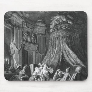 Tapis De Souris La cérémonie du l'aller-à-lit de la jeune mari