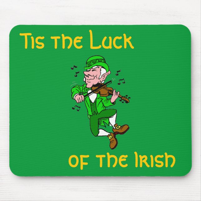 Tapis De Souris La chance de la Mousepad irlandaise (Devant)