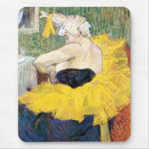 Tapis De Souris La Clownesse (Clown) Cha-U-Kao de Toulouse Lautrec