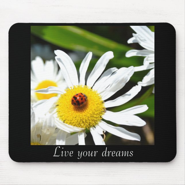 Tapis De Souris La coccinelle vivent vos rêves Mousepad (Devant)
