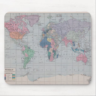 Tapis De Souris La collection de cartes de cru de Vieux Monde