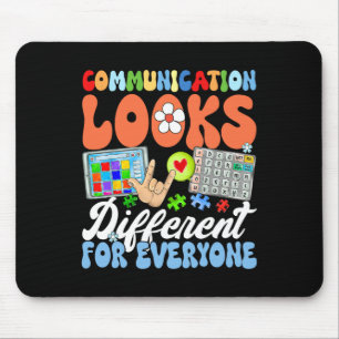 Tapis De Souris La Communication super Semble Différente Pour Tout