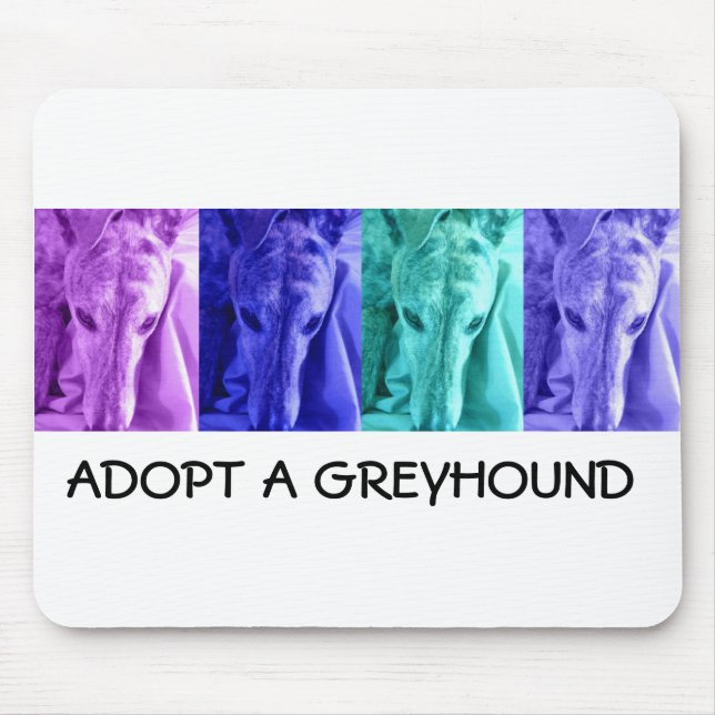 Tapis De Souris La conception Mx4 ADOPTENT un mousepad de LÉVRIER (Devant)